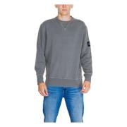 Grijze Katoenen Sweatshirt Ronde Hals Calvin Klein Jeans , Gray , Here...