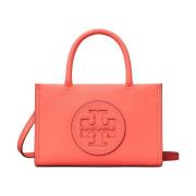 Roze Leren Handtas met Verborgen Sluiting Tory Burch , Pink , Dames