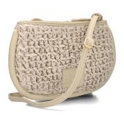 Beige Raffia Schoudertas Elle Lia Fred De La Bretoniere , Beige , Dame...