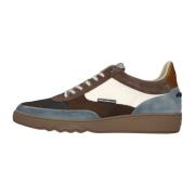 Blauwe Lage Sneakers Floris van Bommel , Multicolor , Heren