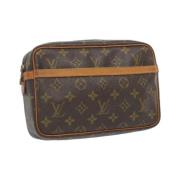 Pre-owned Canvas louis-vuitton-bags Louis Vuitton Vintage , Brown , Da...