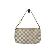 Pre-owned Canvas handbags Louis Vuitton Vintage , White , Dames