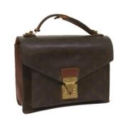 Pre-owned Canvas handbags Louis Vuitton Vintage , Brown , Dames