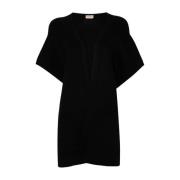 Zwarte Jassen voor Vrouwen Twinset , Black , Dames