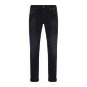 Donkerblauwe Skinny Jeans Dondup , Blue , Heren