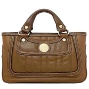 Pre-owned Leather handbags Celine Vintage , Brown , Dames