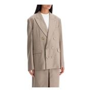 Oversized Pixie Blazer Andamane , Beige , Dames