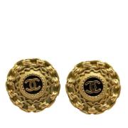 Pre-owned Metal chanel-jewelry Chanel Vintage , Yellow , Dames