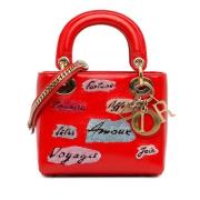 Pre-owned Leather dior-bags Dior Vintage , Red , Dames