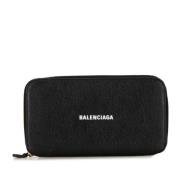 Pre-owned Leather wallets Balenciaga Vintage , Black , Dames