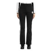 Hoge Taille Ski Broek Drukknopen Logo Emporio Armani EA7 , Black , Dam...