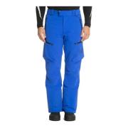 Mid Waist Ski Broek Logo Emporio Armani EA7 , Blue , Heren