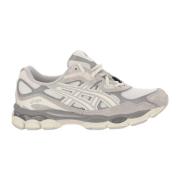 Leren en Mesh Sneakers met Gel Inserts Asics , Multicolor , Heren