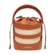 Rise Bucket Bag in Bruin Alexander McQueen , Brown , Dames