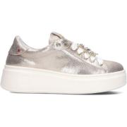 Gouden Leren Sneakers Pia Gio+ , Gray , Dames