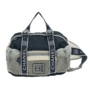 Pre-owned Nylon crossbody-bags Chanel Vintage , Blue , Heren