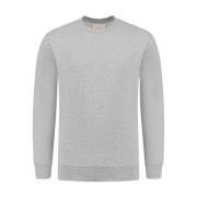 Crewneck Loose Fit Sweater Pure Path , Gray , Heren