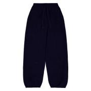 Sportieve Cashmere Zijden Broek Laneus , Blue , Heren