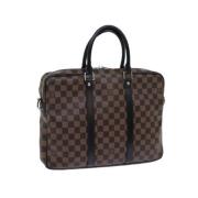 Pre-owned Canvas louis-vuitton-bags Louis Vuitton Vintage , Brown , Da...