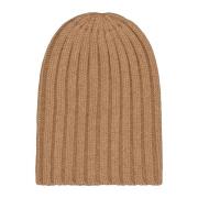 Alpaca Ribgebreide Beanie Hat Laneus , Brown , Unisex