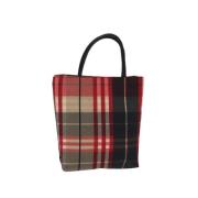 Pre-owned Cotton handbags Burberry Vintage , Red , Dames