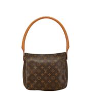 Pre-owned Canvas handbags Louis Vuitton Vintage , Brown , Dames