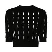 Zwarte Sweater Collectie Liu Jo , Black , Dames