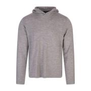 Grijze Wollen Cashmere Blend Hoodie Vince , Gray , Heren