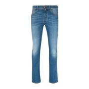 Lichtblauwe Slim-Fit Stretch Jeans Jacob Cohën , Blue , Heren