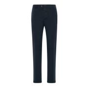 Lyocell Blend Klassieke Broek Kiton , Blue , Heren