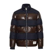 Gewatteerde Gevoerde Jas Marineblauw Moncler , Multicolor , Heren