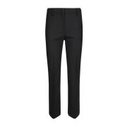 Flared Bistretch Broek Incotex , Black , Dames