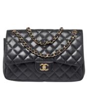 Pre-owned Leather chanel-bags Chanel Vintage , Black , Dames