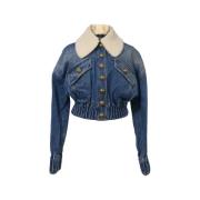 Pre-owned Cotton outerwear Balmain Pre-owned , Blue , Dames