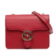 Pre-owned Leather gucci-bags Gucci Vintage , Red , Dames