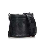 Pre-owned Leather shoulder-bags Bottega Veneta Vintage , Black , Dames