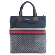 Pre-owned Nylon totes Gucci Vintage , Blue , Dames