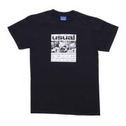 Zwarte T-shirt met schedels Usual , Black , Heren