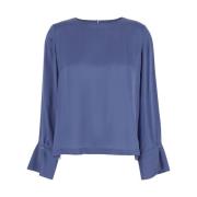 Kenta Blouse - Stijlvolle Dames Blouse Momoni , Blue , Dames