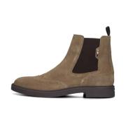 Klassieke Chelsea Boots Calev_cheb Hugo Boss , Beige , Heren