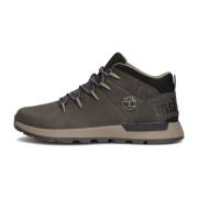 Mid Lace Up Sneakers Grijs Timberland , Gray , Heren