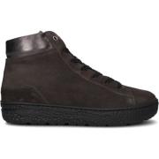 Bruine Mid H Sneakers Combo Hartjes , Brown , Dames