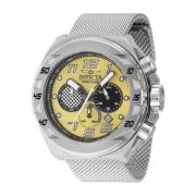 Racing Quartz Horloge Gele Wijzerplaat Invicta Watches , Gray , Heren