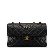 Pre-owned Leather chanel-bags Chanel Vintage , Black , Dames