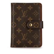 Pre-owned Leather wallets Louis Vuitton Vintage , Brown , Dames