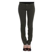 Groene Slim Fit Designer Jeans Costume National , Green , Dames