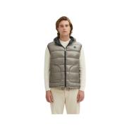 Omkeerbaar gewatteerd vest met capuchon in grijs Centogrammi , Gray , ...