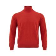 Elegante Rode Wollen Trui Ferrante , Red , Heren