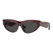 Stijlvolle zonnebril Check Red Frame Burberry , Brown , Dames