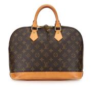 Pre-owned Canvas handbags Louis Vuitton Vintage , Brown , Dames